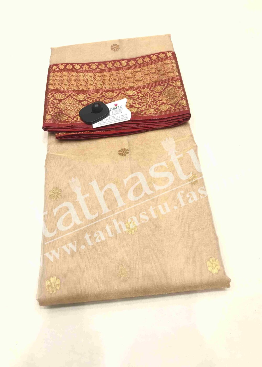 TATHASTU PURE SILK CHANDERI SAREE