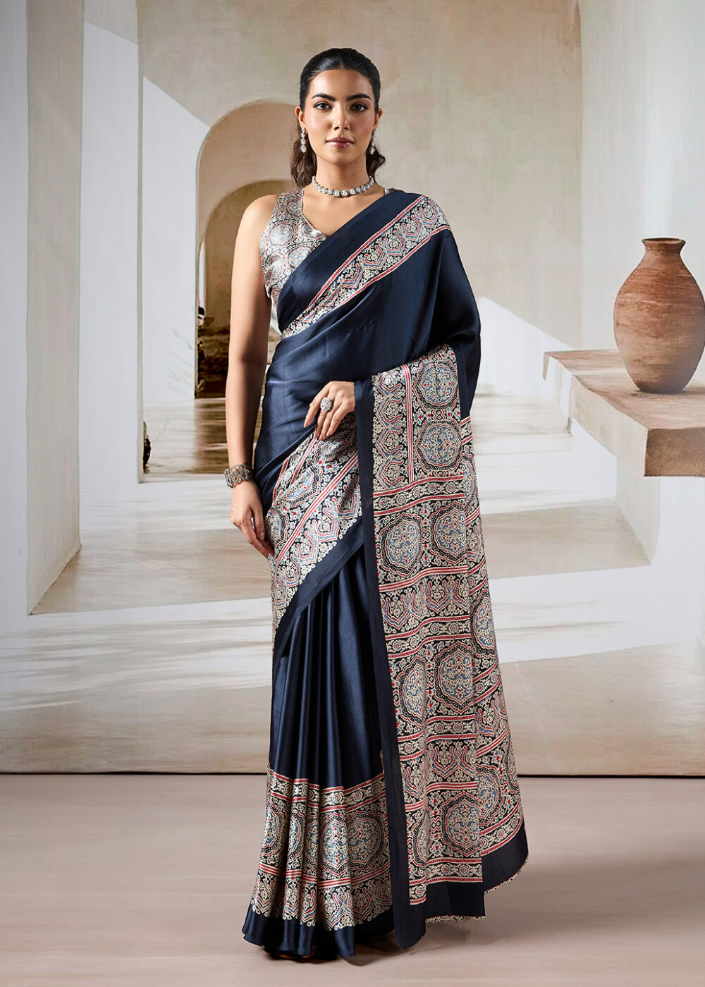 TATHASTU FANCY PRINTED SAREE