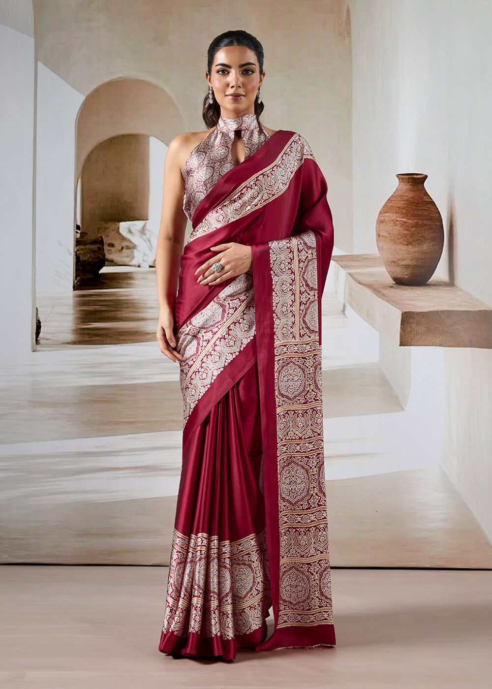 TATHASTU FANCY PRINTED SAREE