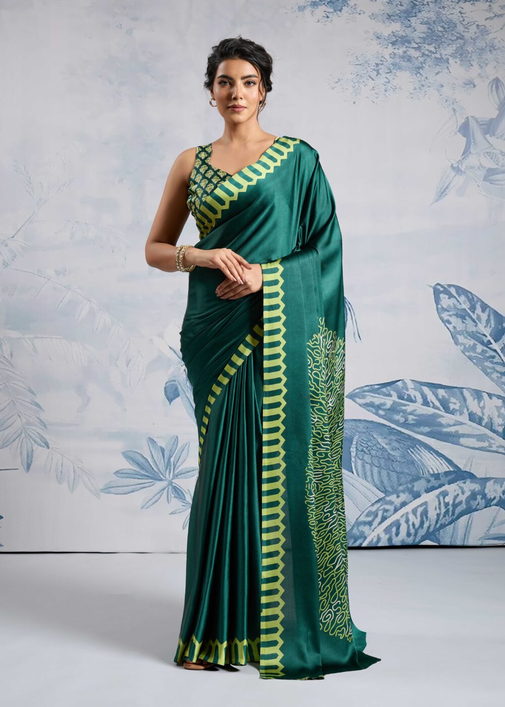 TATHASTU FANCY PRINTED SILK SAREE