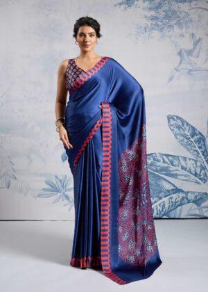 TATHASTU FANCY PRINTED SILK SAREE