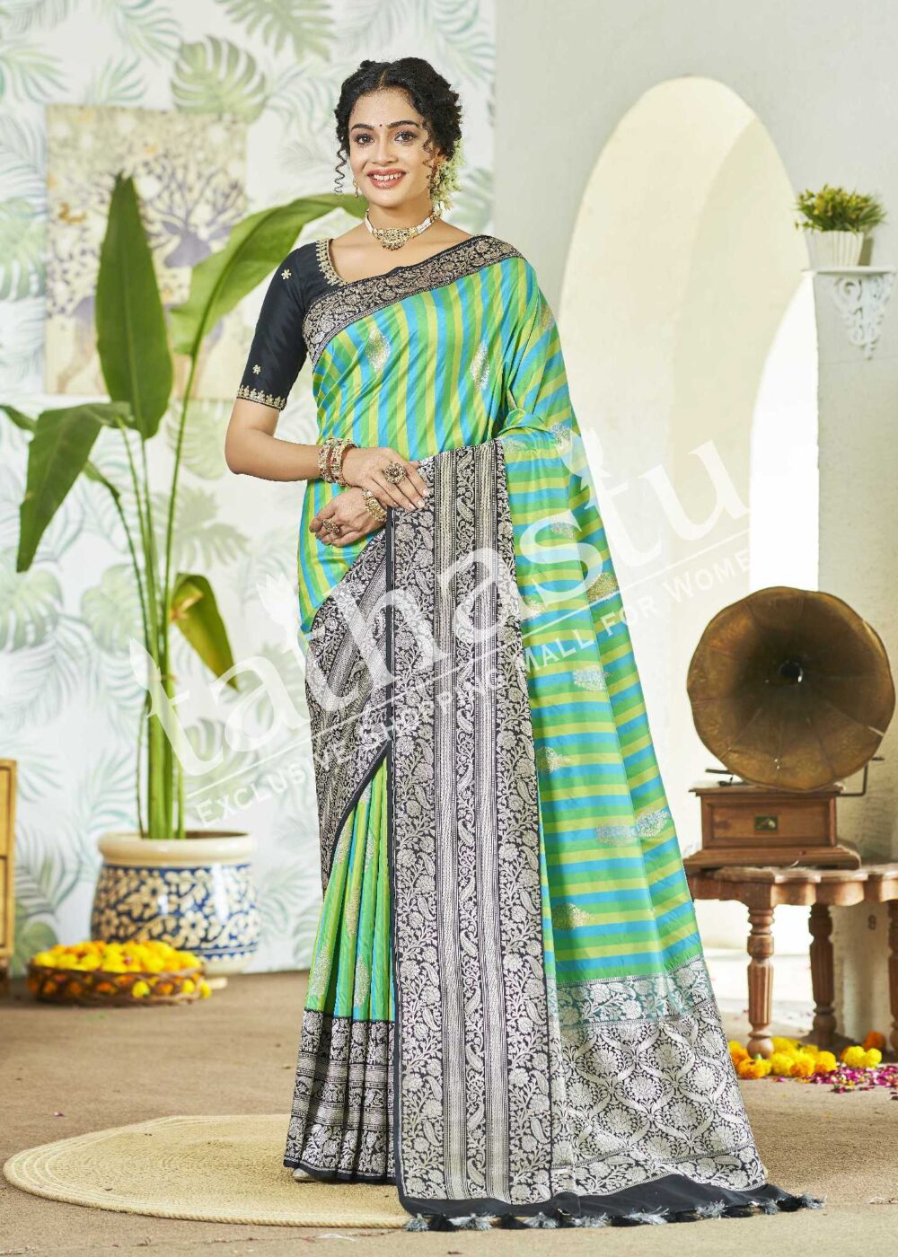 TATHASTU PURE SILK BANARASI SAREE