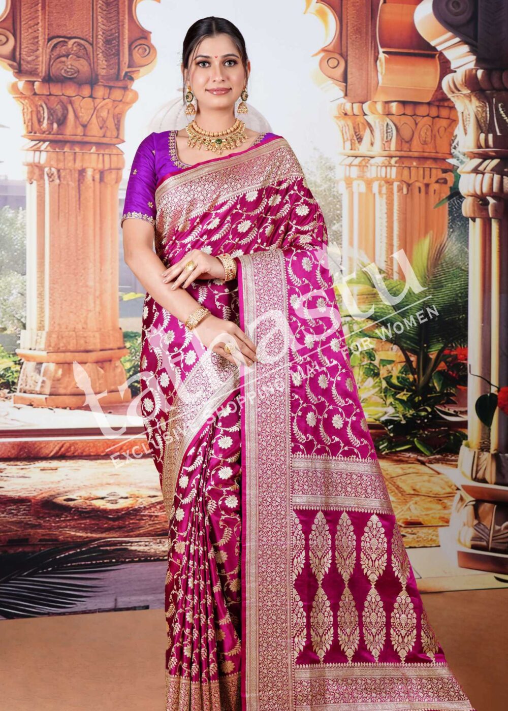 TATHASTU PURE SILK BANARASI SAREE