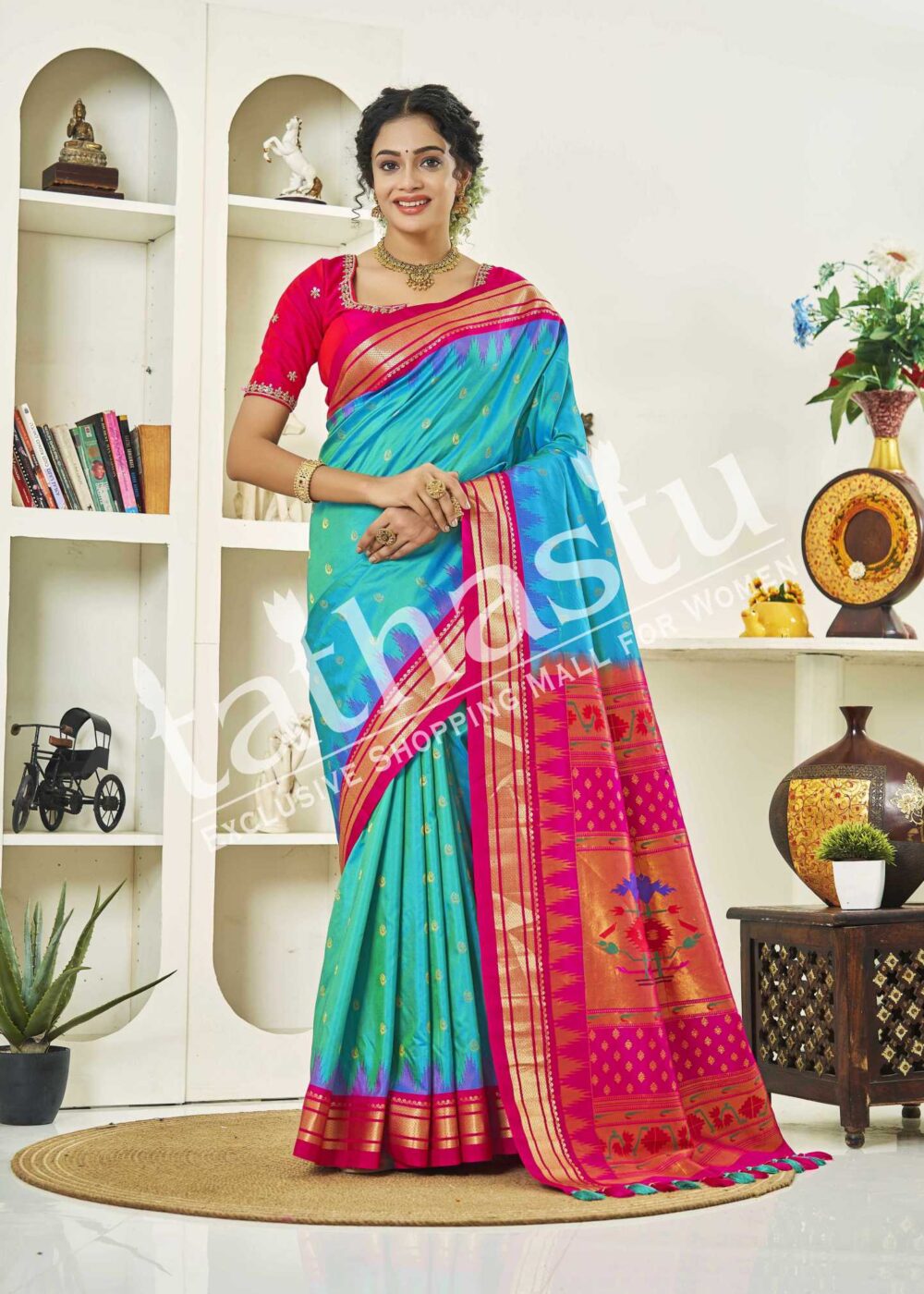 TATHASTU PURE SILK IRKAL SAREE