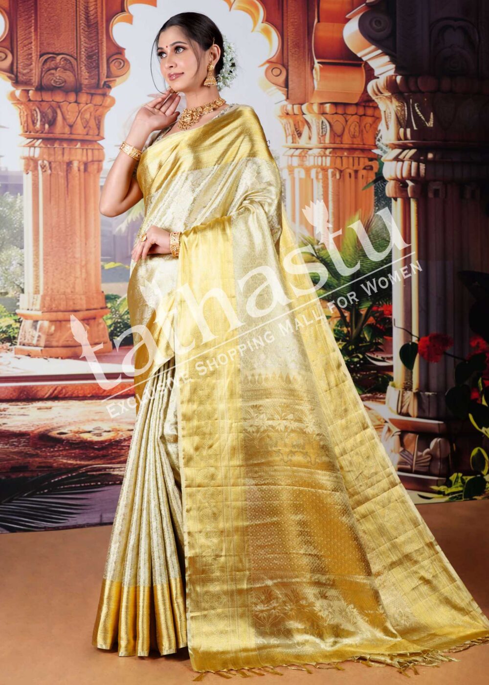 TATHASTU PURE TISSUE SILK SAREE