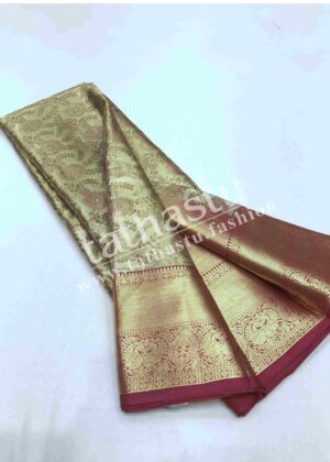 TATHASTU PURE SILK BROCADE SAREE