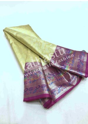 TATHASTU PURE SILK BROCADE SAREE