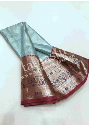 TATHASTU PURE SILK BROCADE SAREE