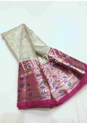 TATHASTU PURE SILK BROCADE SAREE