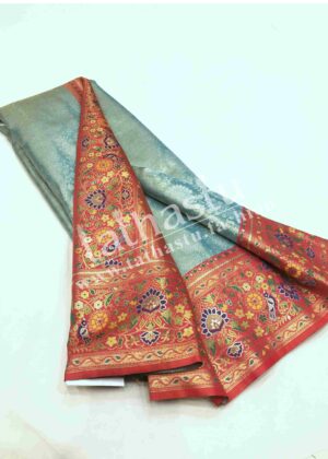 TATHASTU PURE SILK BROCADE SAREE