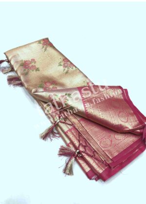 TATHASTU PURE SILK BROCADE SAREE