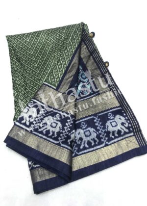 TATHASTU RAW SILK PRINTED SAREE