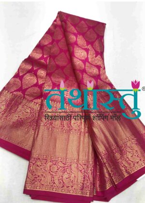 TATHASTU PURE SILK BROCADE SAREE
