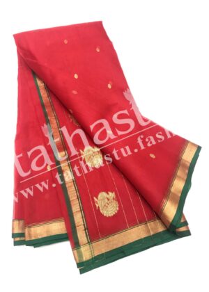 TATHASTU PURE SILK CHANDERI SAREE