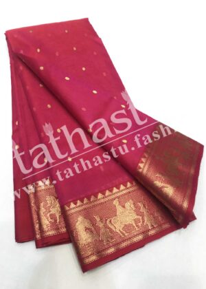 TATHASTU PURE SILK CHANDERI SAREE