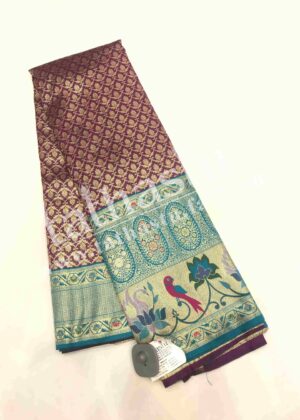 TATHASTU ART SILK TISSUE BROCADE SAREE