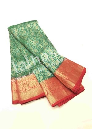 TATHASTU PURE SILK TISSUE BROCADE SAREE