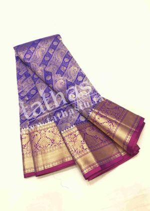 TATHASTU PURE SILK TISSUE BROCADE SAREE