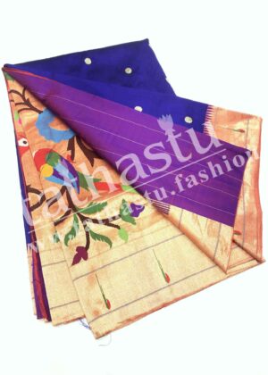 TATHASTU PURE SILK MUNIYA BORDER PAITHANI