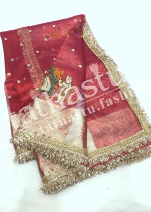 TATHASTU TISSUE ORGANZA FANCY BORDER SAREE