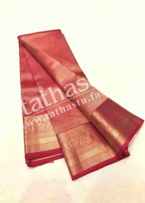 TATHASTU PURE SILK TISSUE BROCADE SAREE