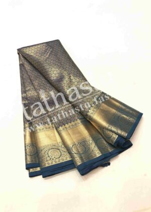 TATHASTU PURE SILK TISSUE BROCADE SAREE