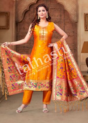 TATHASTU READYMADE FACNY PAITHANI DRESS