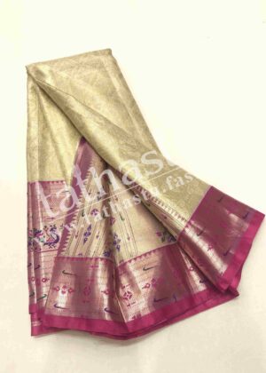 TATHASTU ART SILK TISSUE BROCADE SAREE