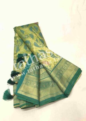 TATHASTU ART SILK TISSUE BROCADE SAREE