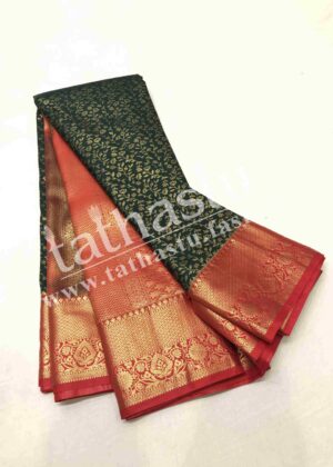 TATHASTU ART SILK TISSUE BROCADE SAREE