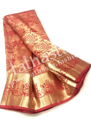 TATHASTU PURE SILK BROCADE SAREE