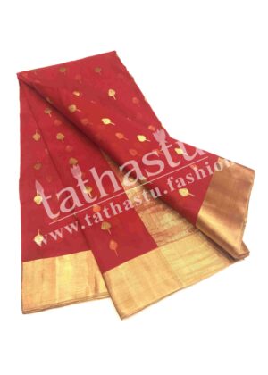 TATHASTU PURE SILK CHANDERI SAREE