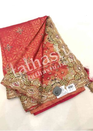 TATHASTU PURE SILK BRIDAL WEAR SAREE WITH SHELA