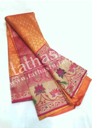 TATHASTU ART SILK TISSUE BROCADE SAREE