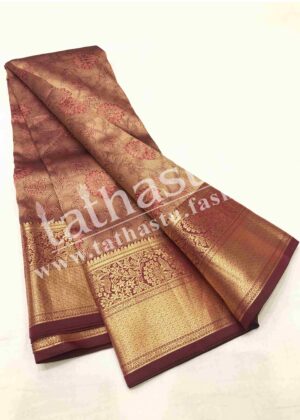 TATHASTU PURE SILK BROCADE SAREE