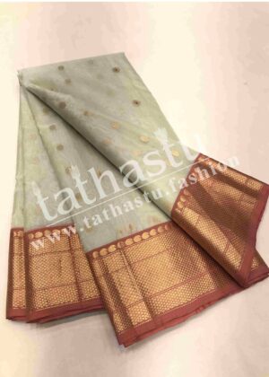 TATHASTU PURE SILK CHANDERI SAREE