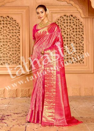 TATHASTU PURE SILK BROCADE SAREE