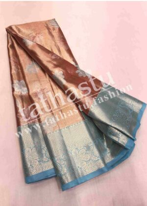 TATHASTU ART SILK TISSUE BROCADE SAREE