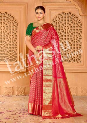 TATHASTU PURE SILK BROCADE SAREE