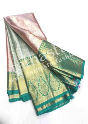 TATHASTU ART SILK TISSUE BROCADE SAREE