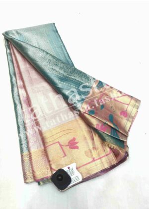 TATHASTU ART SILK TISSUE BROCADE SAREE