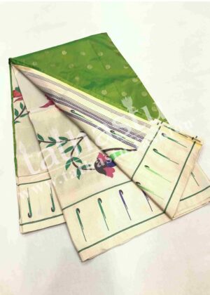 TATHASTU PURE SILK MUNIYA BORDER PAITHANI
