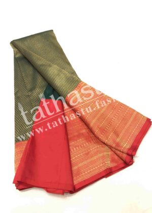 TATHASTU PURE SILK BROCADE SAREE