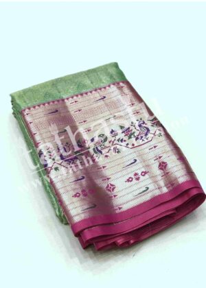 TATHASTU ART SILK TISSUE BROCADE SAREE