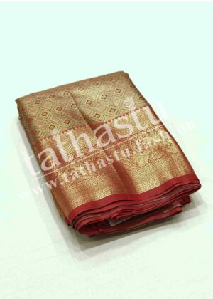 TATHASTU ART SILK TISSUE BROCADE SAREE
