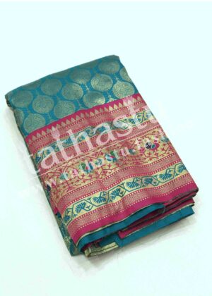 TATHASTU ART SILK TISSUE BROCADE SAREE