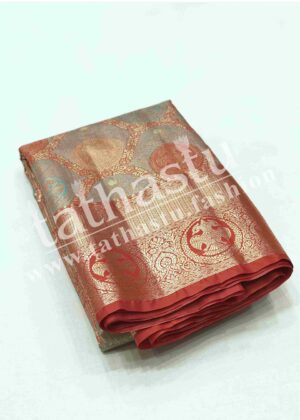 TATHASTU ART SILK TISSUE BROCADE SAREE