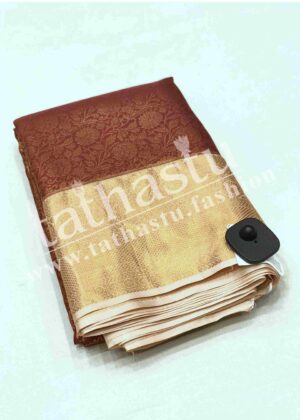 TATHASTU ART SILK TISSUE BROCADE SAREE