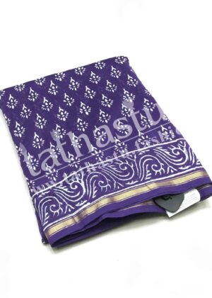 FANCY PRINTED COTTON SAREE