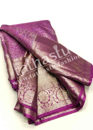 TATHASTU ART SILK TISSUE BROCADE SAREE